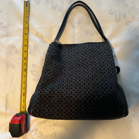 Coach “Madison Phoebe OP Art” vintage leather/canvas bag - Picture 6 of 8